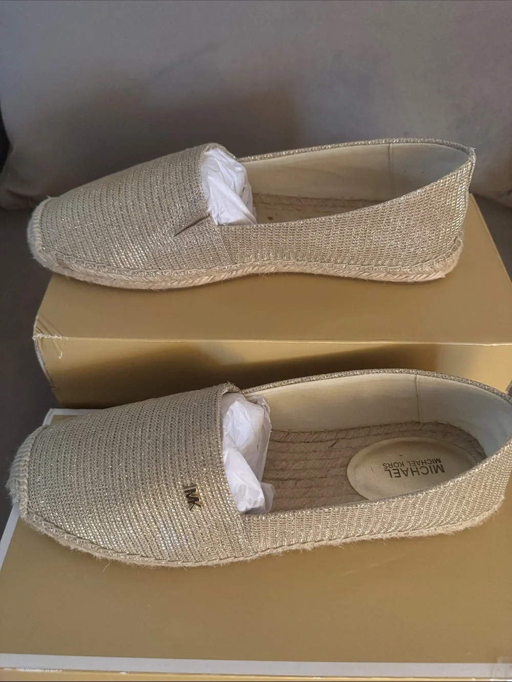 Michael Kors metallic woven